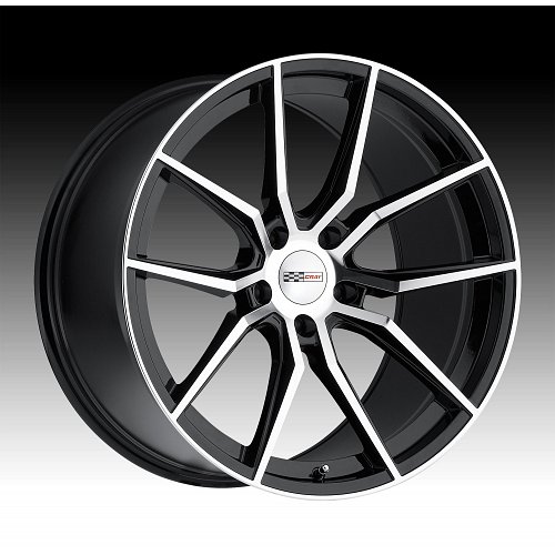 Cray Spider Machined Gloss Black Custom Corvette Wheels 1